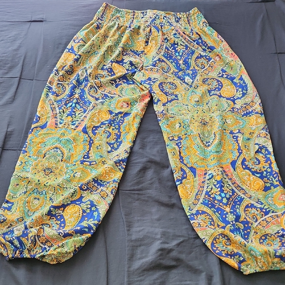 Colorful Paisley Boho Bottoms
